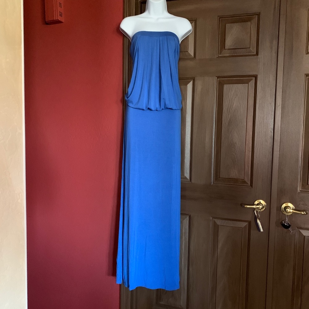 PATTY BOUTIK - strapless blouson maxi-dress